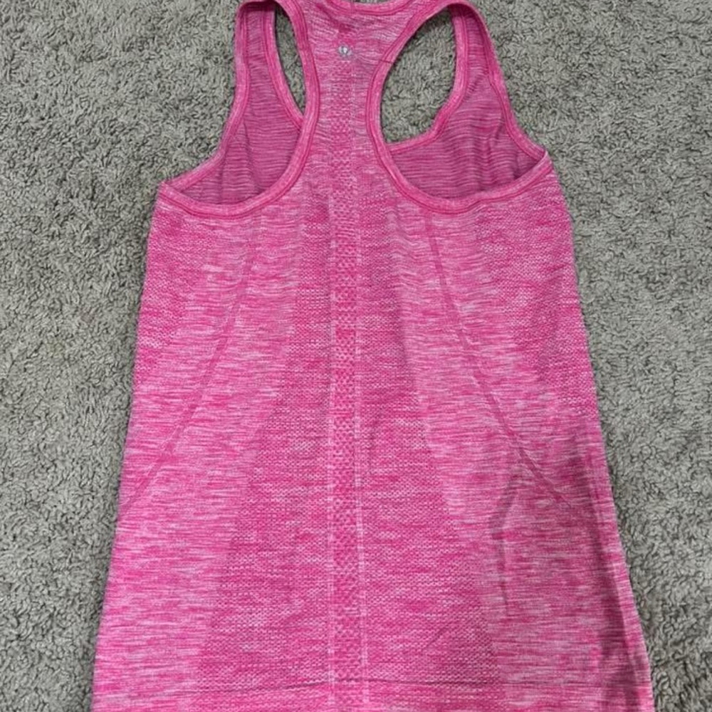 Pink Racerback Athletic Tank Top